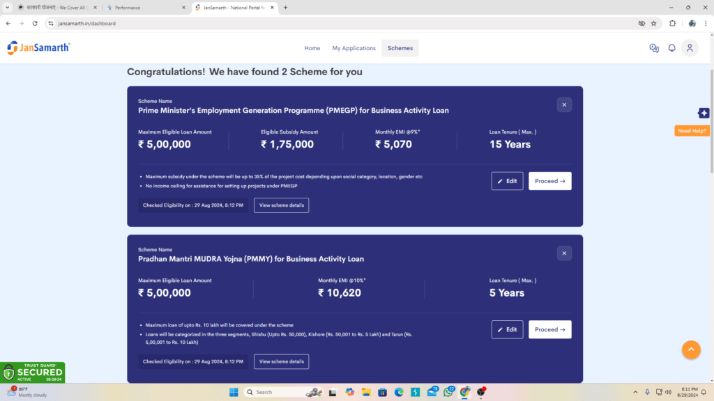 pmegp loan online apply